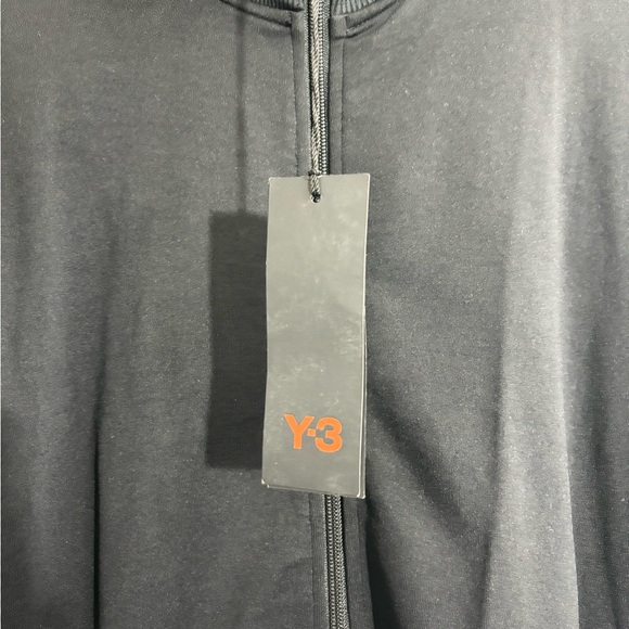 Adidas Y-3 Yohji Yamamoto Jacket Mens Large Black Trench Coat Snap Track Zip - Picture 7 of 16